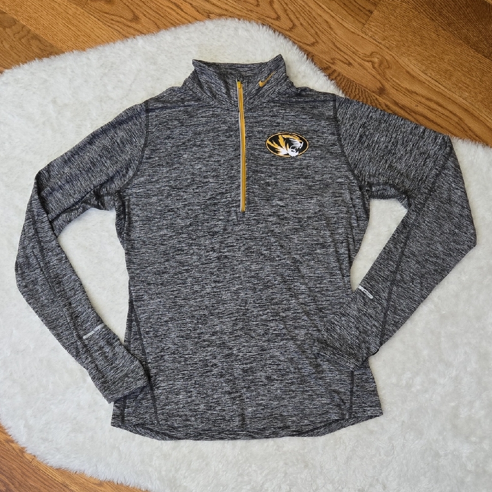 Nike Mizzou Quarter Zip Pull Over, Womens Medium